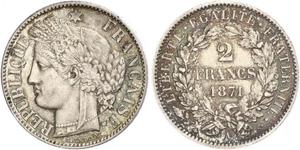 2 Franc Deuxième République (France) (1848-1852) Argent 