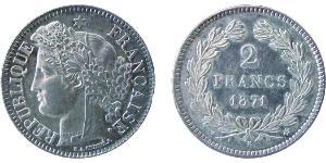 2 Franc Deuxième République (France) (1848-1852) Argent 