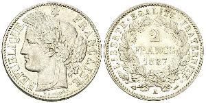 2 Franc Deuxième République (France) (1848-1852) Argent 