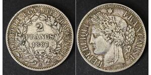 2 Franc Deuxième République (France) (1848-1852) Argent 
