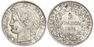 2 Franc Deuxième République (France) (1848-1852) Argent 