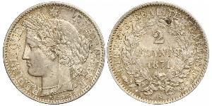 2 Franc Deuxième République (France) (1848-1852) Argent 