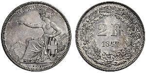 2 Franc Suisse Argent 