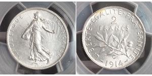 2 Franc Troisième République (1870-1940)  Argent 