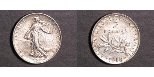 2 Franc Troisième République (1870-1940)  Argent 