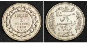 2 Franc Tunisie Argent 