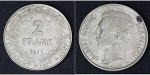 2 Franc Belgio Argento 
