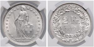 2 Franc Svizzera Argento 