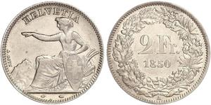 2 Franc Svizzera Argento 