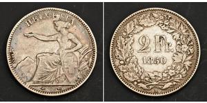 2 Franc Svizzera Argento 