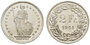 2 Franc Svizzera Argento 