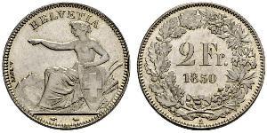 2 Franc Svizzera Argento 