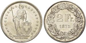 2 Franc Svizzera Argento 