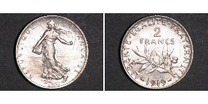 2 Franc Terza Repubblica francese (1870-1940)  Argento 