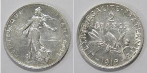 2 Franc Terza Repubblica francese (1870-1940)  Argento 
