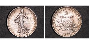 2 Franc Terza Repubblica francese (1870-1940)  Argento 