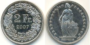 2 Franc Suisse Cuivre/Nickel 
