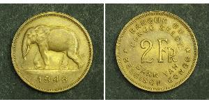 2 Franc Congo Belga (1908 - 1960) Latón 