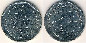 2 Franc Quinta Repubblica francese (1958 - ) Nichel 