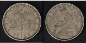2 Franc Belgium Nickel 
