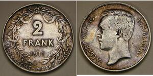 2 Franc Bélgica Plata 