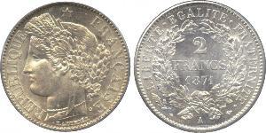2 Franc Segunda República Francesa (1848-1852) Plata 