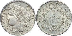 2 Franc Segunda República Francesa (1848-1852) Plata 