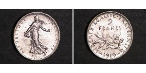 2 Franc Tercera República Francesa (1870-1940)  Plata 