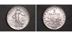 2 Franc Tercera República Francesa (1870-1940)  Plata 