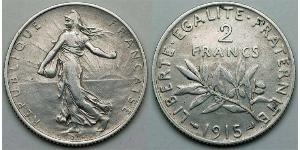 2 Franc Tercera República Francesa (1870-1940)  Plata 
