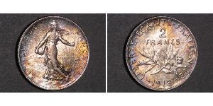 2 Franc Dritte Französische Republik (1870-1940)  Silber 