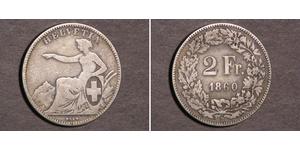 2 Franc Schweiz Silber 