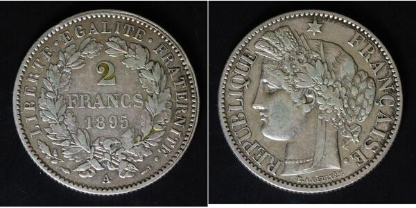 2 Franc French Second Republic (1848-1852) Silver 