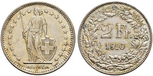 2 Franc Switzerland Silver 