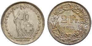 2 Franc Switzerland Silver 