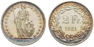 2 Franc Switzerland Silver 