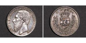 2 Franc 剛果自由邦 (1885 - 1908) 銀 利奥波德二世 (比利时)
