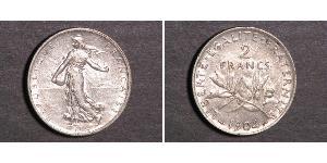 2 Franc 法兰西第三共和国 (1870 - 1940) 銀 