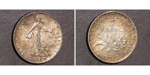 2 Franc 法兰西第三共和国 (1870 - 1940) 銀 