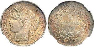 2 Franc 法蘭西第二共和國 (1848 - 1852) 銀 