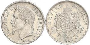 2 Franc 法蘭西第二帝國 (1852 - 1870) 銀 拿破仑三世