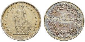 2 Franc 瑞士 銀 