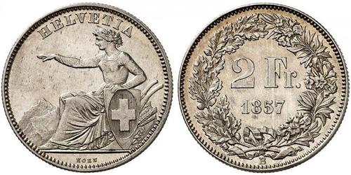 2 Franc 瑞士 銀 