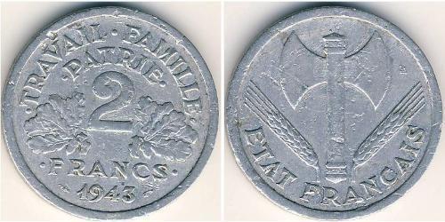 2 Franc 維希法國 (1940 - 1944) 铝 