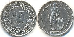 2 Franc 瑞士 镍/銅 