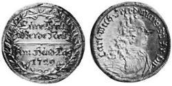 2 Groschen Principato di Ansbach (1398–1792) Argento Carlo Guglielmo Federico di Brandeburgo-Ansbach(1712 – 1757)