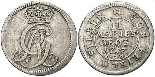 2 Grosh Germania Argento 