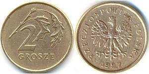 2 Grosh Third Polish Republic (1991 - ) Laiton 