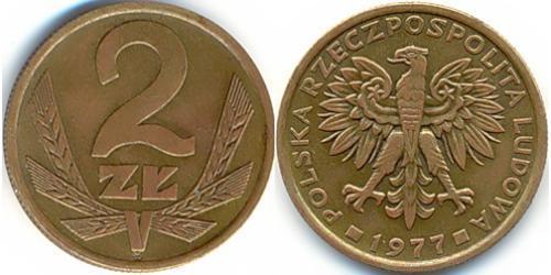 2 Grosh Repubblica Popolare di Polonia (1952-1990) Rame 