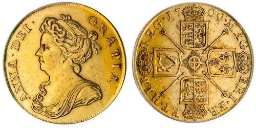 2 Guinea Kingdom of Great Britain (1707-1801) Gold Anne, Queen of Great Britain (1665-1714)